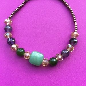 Jade and Swarovski Bracelet